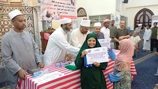 بالصور.. أوقاف أسوان تكرم 114 من حفظة القرآن الكريم بمسجد عمر بن الخطاب