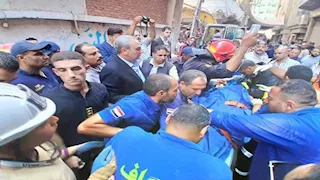 محافظ الغربية ينعى ضحايا حريق مصبغة المحلة ويطمئن على المصابين (صور)