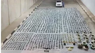 بـ220 مليون جنيه.. سقوط تاجر مخدرات بحوزته 3 أطنان داخل مخزن بالصحراء | صور