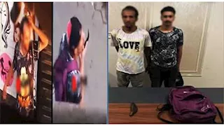 "بمطوة وتحت تأثير المخدرات".. فيديو صادم لشابين يثيران الذعر في العجوزة