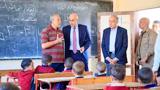 وزير التعليم ومحافظ المنيا يتفقدان مدارس تونة الجبل لمتابعة انتظام الدراسة