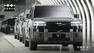 بي واي دي تطلق سيارتها Fang Cheng Bao TAI 7 الكبيرة بالأسواق.. فيديو وصور