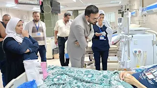 وكيل صحة مطروح يحيل مشرفي تمريض بمستشفى الحمام للتحقيق -صور