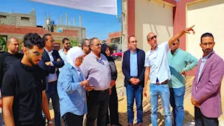 بالصور- نائب محافظ الإسماعيلية يتفقد الأسواق الحضرية بقرى حياة كريمة