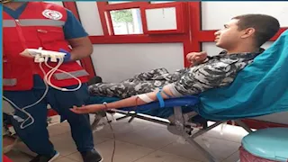 شرطة الأقصر تنظم حملة للتبرع بالدم لإنقاذ المرضى