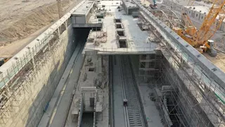 20 صورة لأعمال المرحلة الأولى من الخط الرابع لمترو الأنفاق