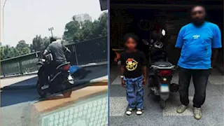 "أبوه بيعلمه".. ضبط طفل لقيادته دراجة نارية في القاهرة