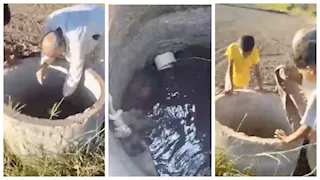  معلم متقاعد بالأقصر ينقذ كلبًا عالقًا في بئر ليومين