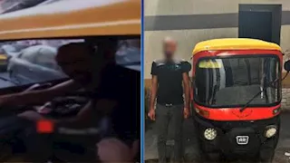 سائق توك توك عكس الاتجاه يعتدي على شاب بالإسكندرية