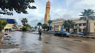 نوة رأس السنة تضرب الإسكندرية بأمطار غزيرة -صور