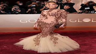 بـ فستان مطرز.. جينيفر لوبيز تتألق في حفل توزيع جوائز جولدن جلوبز 2026- صور