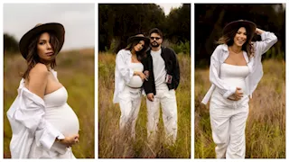 "أبرزت حملها".. جلسة تصوير دانييلا رحمة في شهور الحمل الأخيرة مع زوجها ناصيف زيتون