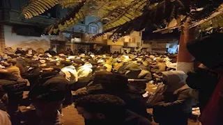 أهالي مدينة بيلا يشيعون جثمان لاعب كرة توفى في حادث بكفر الشيخ- صور