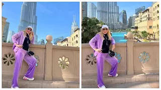 بإطلالة شبابية.. نادية الجندي تستمتع بإجازتها في دبي (صور)