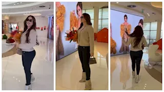 نسرين طافش تصل الرياض لحضور حفل "جوي أووردز" (صور)