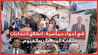 في أجواء حماسية.. انطلاق انتخابات نقابة المحامين بالفيوم...