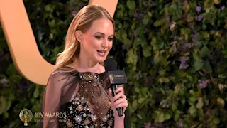 هيذر جراهام تكشف السر وراء جمالها في حفل توزيع جوائز "Joy Awards" 2026