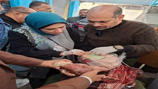 "بتلو" وكبدة فاسدة.. ضبط ربع طن لحوم بالسويس (صور)