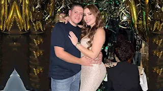 بالصور- نسرين طافش تهنئ  زوجها بمناسبة عيد ميلاده برسالة رومانسية