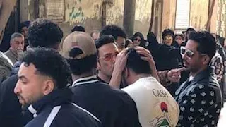 سعد الصغير يشارك رضا البحراوي تشييع جنازة والدته بمسجد عوارة في طنطا