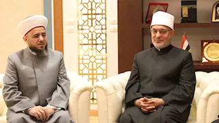 المفتي يبحث مع وفد الإفتاء اللبنانية تعزيز التعاون 