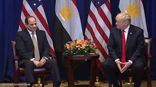 ترامب خلال لقائه السيسي: سد إثيوبيا مولته أمريكا وهو يسد مجرى نهر النيل