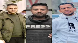 8 صور من موقع الهجوم الإسرائيلي على سيارة اللجنة المصرية بغزة