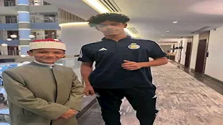 نجل كريستيانو رونالدو يظهر مع طفل برنامج دولة التلاوة