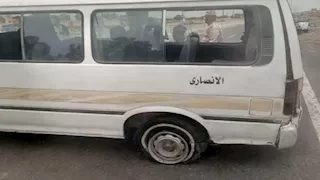 الإطار انفجر.. إصابة 10 أشخاص في حادث انقلاب سيارة أجرة بالسويس