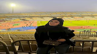 12 صورة لزوجة مروان عطية من مدرجات الأهلي ويانج أفريكانز