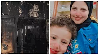 "الشاحن ولع في الشقة".. تشييع جنازة أم وصغيرها ضحيتي حريق بالإسماعيلية (فيديو وصور)