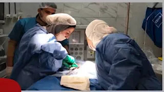 فريق جراحي ينقذ حياة طفل مبتسر من عيوب خلقية بالمخ في الإسكندرية -صور