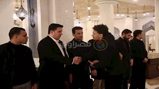 بالصور.. حودة بندق في عزاء والد الموزع الموسيقي أحمد إبراهيم
