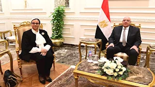 رئيس المجلس القومي للمرأة تقدم التهنئة للمستشار هشام بدوي رئيس مجلس النواب