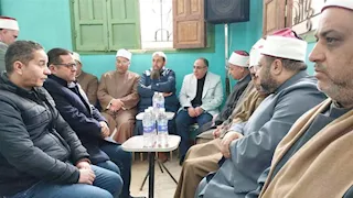 أوقاف القليوبية تعزي أسر ضحايا حادث تسريب الغاز بميت عاصم- صور