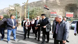  كدواني يتابع تطوير المدخل الشرقي لمدينة المنيا  