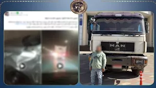 هروب بعد التصادم.. الداخلية تضبط سائق نقل تسبب في تلفيات بسيارة بالجيزة