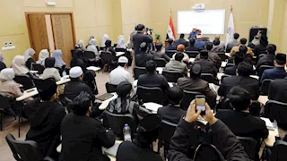المفتي يلقي كلمة للطلاب الإندونيسيين في ختام دورة التدريب على مهارات الإفتاء