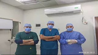 مستشفى الأزهر بدمياط تنجح في استخراج منشار كهربائي من بطن طفل - صور