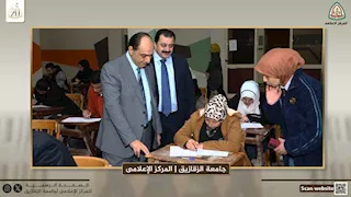 نائب رئيس جامعة الزقازيق يتفقد سير الامتحانات بكلية علوم ذوي الإعاقة (صور)