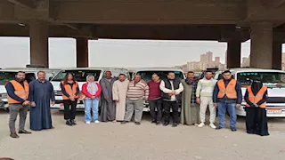 محافظة المنيا تُنفذ حملة "أنت أقوى من المخدرات" لسائقي النقل (صور)