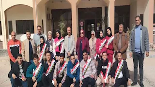 طلاب طور سيناء يتوجهون إلى القاهرة للمشاركة في مسابقة أوائل الطلاب (صور)