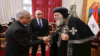 البابا تواضروس يستقبل رئيس وأعضاء "القضاء الأعلى" والنائب العام للتهنئة بالعيد