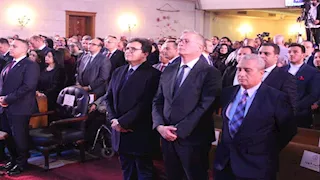 وزير الثقافة يشارك أبناء الطائفة الإنجيلية احتفالهم بعيد الميلاد المجيد