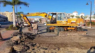 بدء توصيل المرافق لاستاد النادي المصري الجديد في بورسعيد (صور)