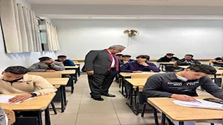 جامعة حلوان التكنولوجية الدولية تعقد امتحانات الفصل الأول بتجهيزات جديدة 