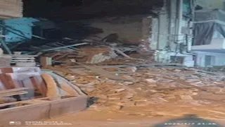 إجراءات عاجلة لتأمين محيط مبنى منهار بالقناطر الخيرية (صور)