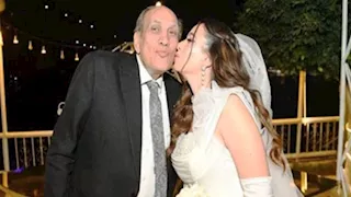 6 صور من حفل زفاف ابنة الفنان منير مكرم 