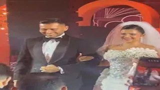 خالد زكي ومحمود حميدة.. الصور الأولى من حفل زفاف نجل صابرين