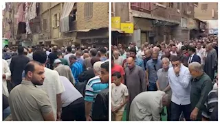 بالصور- المئات يشيعون جثمان النائب السابق عبد السلام الخضراوي في شبرا الخيمة